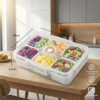 Gambar <COD> Kotak Penyimpanan Makanan Storage Toples Box Persegi Kulkas Transparan Wadah Serbaguna Buah & Sayuran (SN-E2) - White dari Loyal Bosque Official Shop Kota Administrasi Jakarta Utara 1 Tokopedia