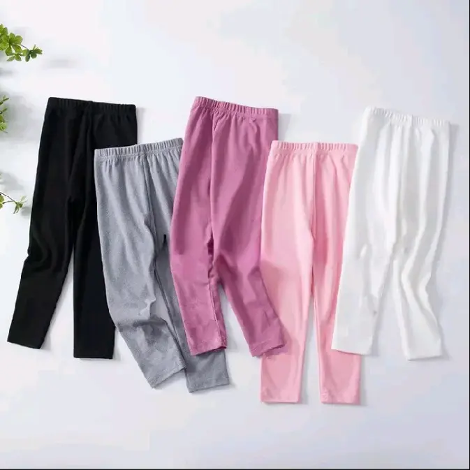 paket hemat isi 5, legging anak kaos, celana legging anak perempuan usia 2-15 tahun, legging anak bahan soft rayon Anak-Anak Bunda 5