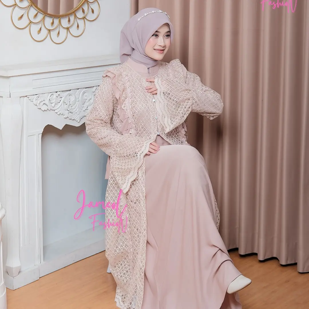 Gamis Saja Cream