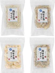 薄焼お魚せんべい 20g 食べ比べセット【いわし/ちりめん/いりこ/むきえび】うす焼き イワシ カルシウム おさかな 煎餅 瀬戸内産100% グルテンフリー 国産 小豆島 子供 こども お菓子 おかし おやつ 出汁 おいしい シニア 高齢者 オリーブアイランド oliveisland
