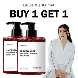 PAKET BUNDLE 2IN1 Cindynal Sabun Mandi Cair Niacinamide Fragance Berlin Girl 500ml