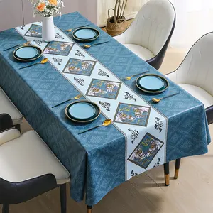 Kain Taplak PVC Tebal dengan Sentuhan Mewah – Desain Minimalis, Tahan Air, dan Elegan, Cocok untuk Taplak Meja Makan atau Meja Kopi Model Persegi Panjang Terbaru.