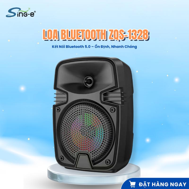 Loa Bluetooth ZQS-1328 – Loa mini gọn nhẹ âm thanh mạnh mẽ LED đổi màu rực rỡ nghe nhạc cực đã