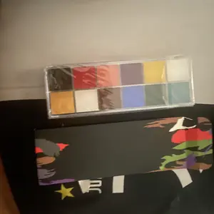 12 Warna Body Face Painting Oil paint Tidak beracun dan aman Set Alat Kecantikan Set Rias Lukisan Wajah Anak pesta bermain peran