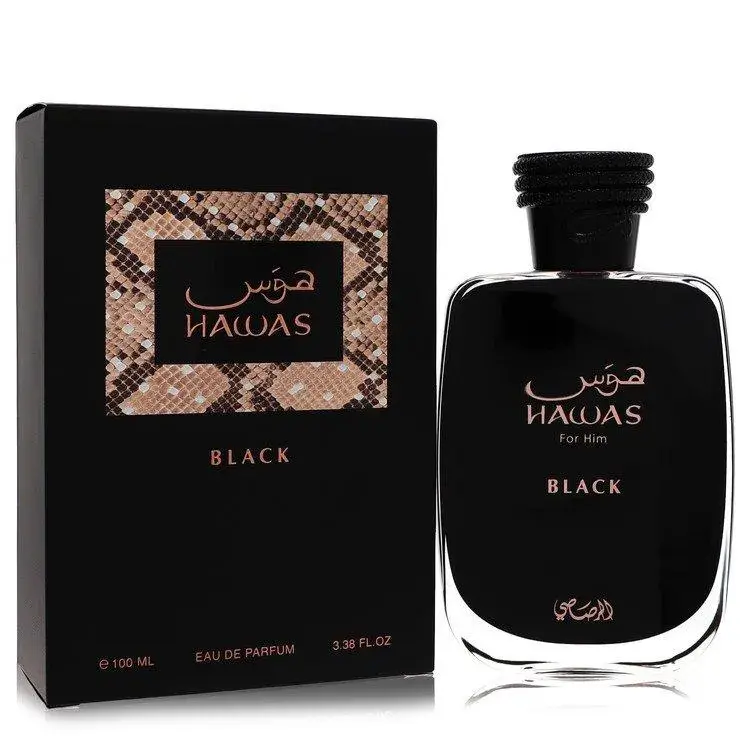 Perfume Árabe Rasasi Hawas Black Original - 100ml - TikTok Shop