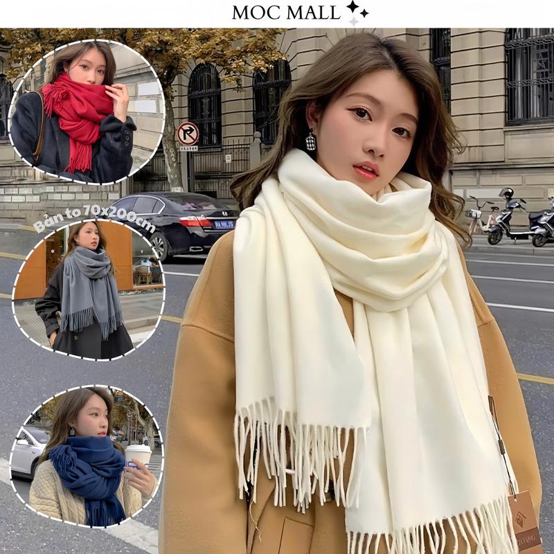 XẢ KHO Khăn choàng ấm áp cho mùa đông phong cách Hàn Quốc trẻ trung năng động nữ tính kiểu dáng basic unisex sca002