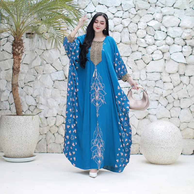 Kaftan Renda Sultan Busui / Motif Love / Rayon Premium Cantik Formal Gamis Muslim Dress Tebal Wanita Lebaran 4