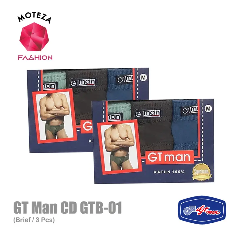 GT Man GTB01 - Celana Dalam Mini Brief Pria -  Isi 3 2