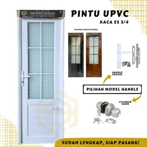 PINTU UPVC 70x200 KACA ES 3/4 | PINTU KAMAR MANDI MINIMALIS MURAH MEWAH