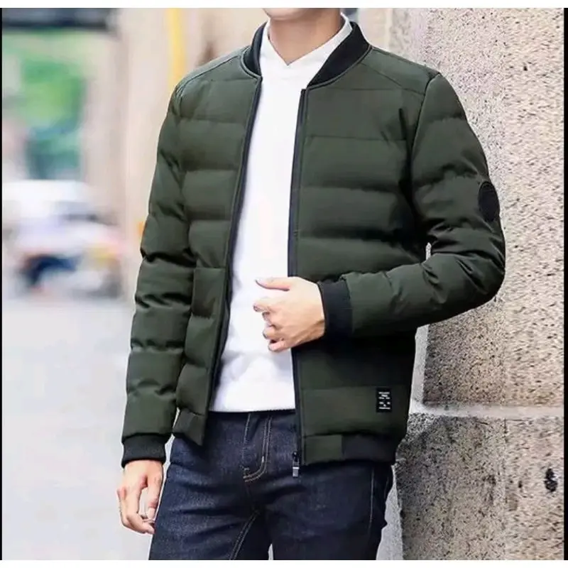 Jaket Gelembung musim dingin-Jaket winter pria terlaris Jaket fuper ter kerren Hitam Casual Cowok Tebal8