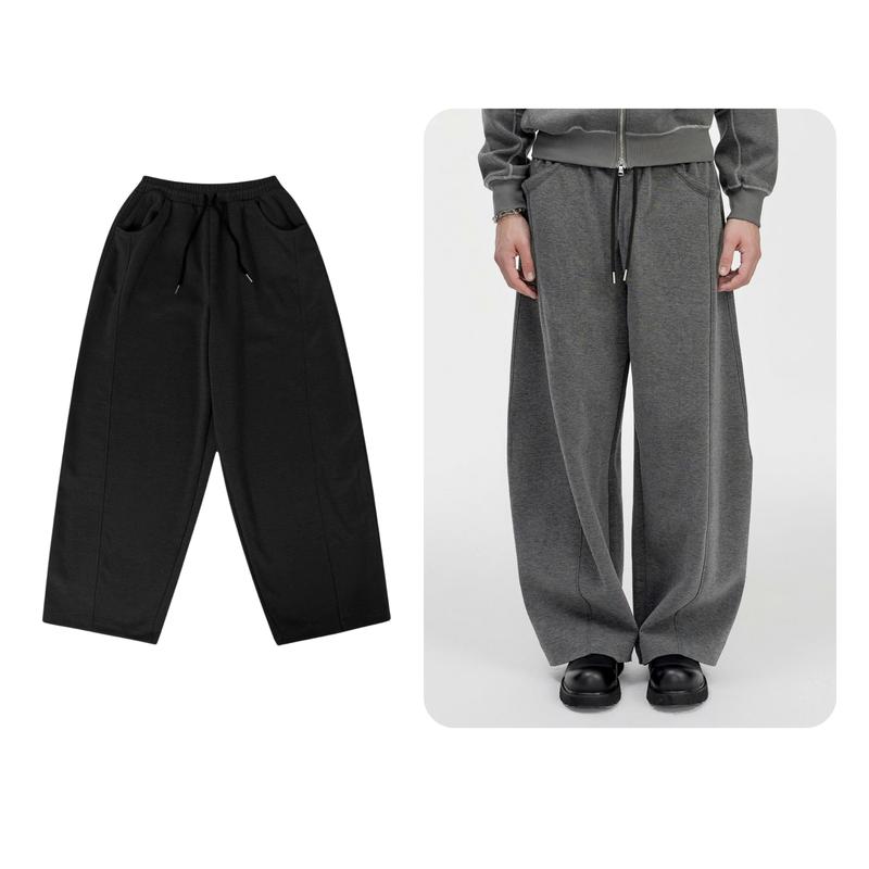 Quần nỉ dài Easym ODIN CLUB, Quần dài ống rộng nam nữ unisex chất liệu nỉ 2 da