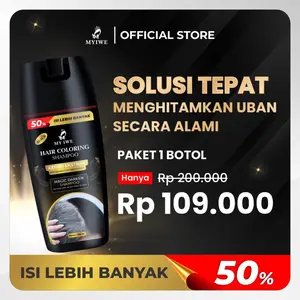 MYIWE HAIR Coloring Shampoo Penghitam Rambut Putih Penghilang uban Instant sampo anti uban