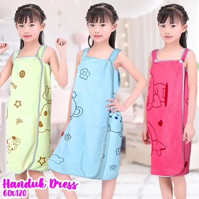 Handuk Mandi Polyester Fiber Anak - DRESS KIMONO - 60 X 120cm