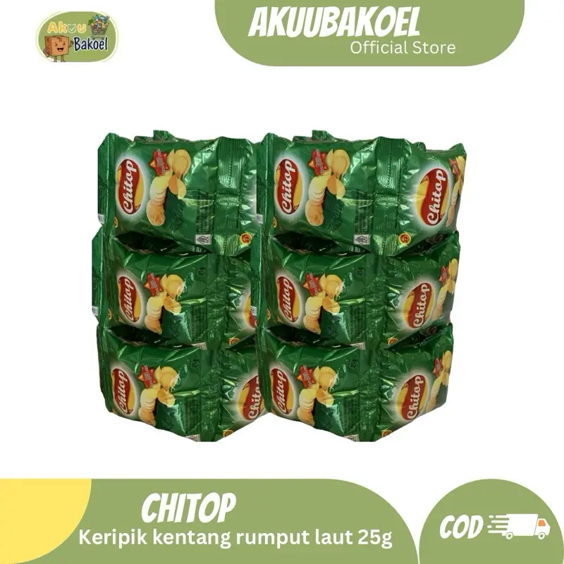 AE37- Chitop kentang goreng rasa rumput laut 25gx10pcs (renceng)