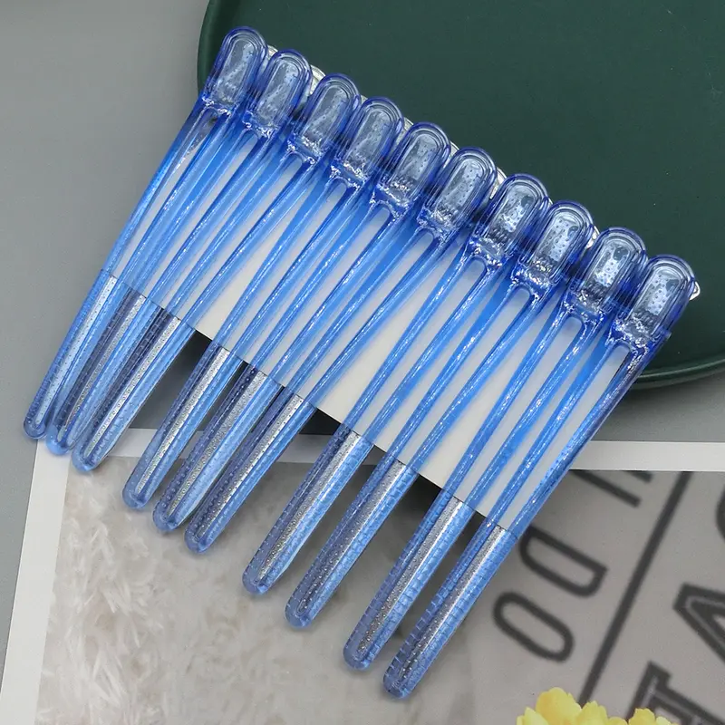 Kẹp Tóc, 10 Cái, Kẹp Phần Tạo Kiểu Uốn Tóc Salon, Tạo Kiểu Tóc, Kẹp Cắt Tóc, Tay Cầm Tạo Kiểu Tóc, Dụng Cụ Tạo Kiểu Tóc 3