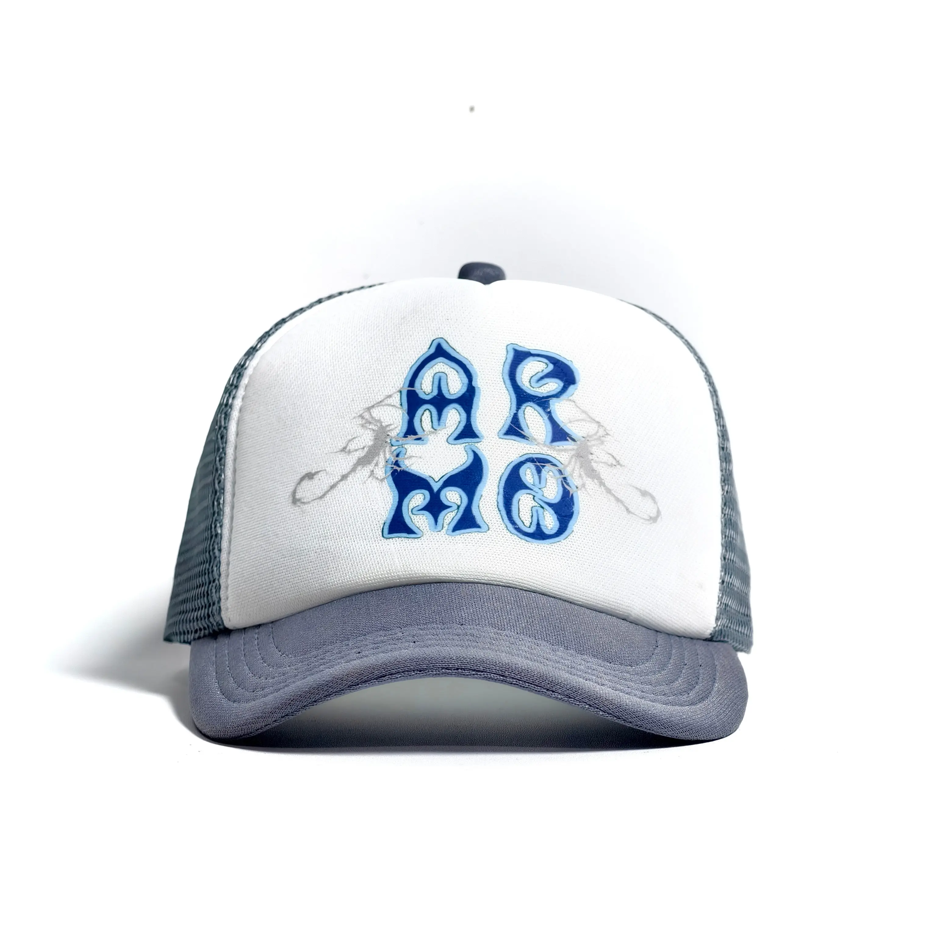 trucker grey white arch