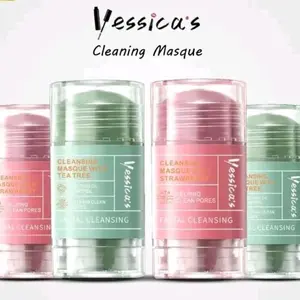 ￼Yessica's Tea Tree & Strawberry Anti Pores & Acne Clay Stick Mask-50gr yesica yessica Masker Wajah