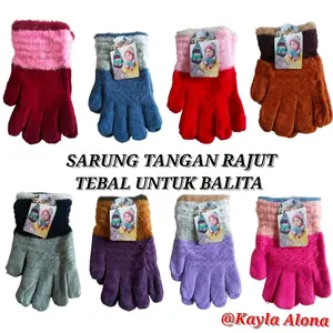 SARUNG TANGAN ANAK BALITA RAJUT TEBAL Usia 1-5th