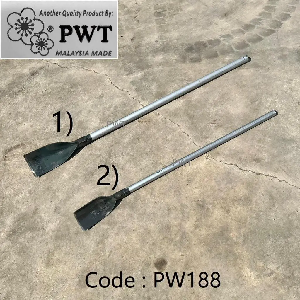 (Lengkung 3½ kaki) Chop Tanah Hulu Besi _ Pencapak Hulu Besi _ Penggali Tanah Hulu Besi _ Soil Dig Shovel With Handle