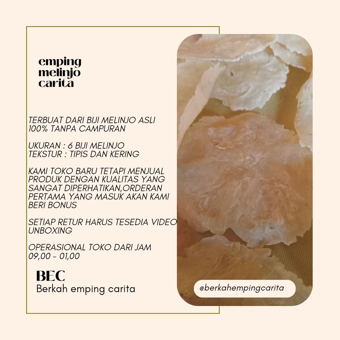 emping melinjo mentah original asli carita ( 1kg ) 100% terbuat dari biji melinjo tanpa campuran bahan lain