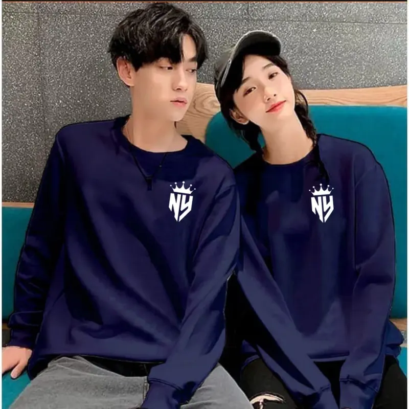 Atasan Lengan Panjang Couple Isi 2 Alya Edisi Logo QueeNY dan KingNY / Baju Couple / Kaos Couple Pasangan 7