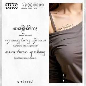 tato temporer semi permanen tattoo fruit ink Tatoo temporary aksara jawa tatto