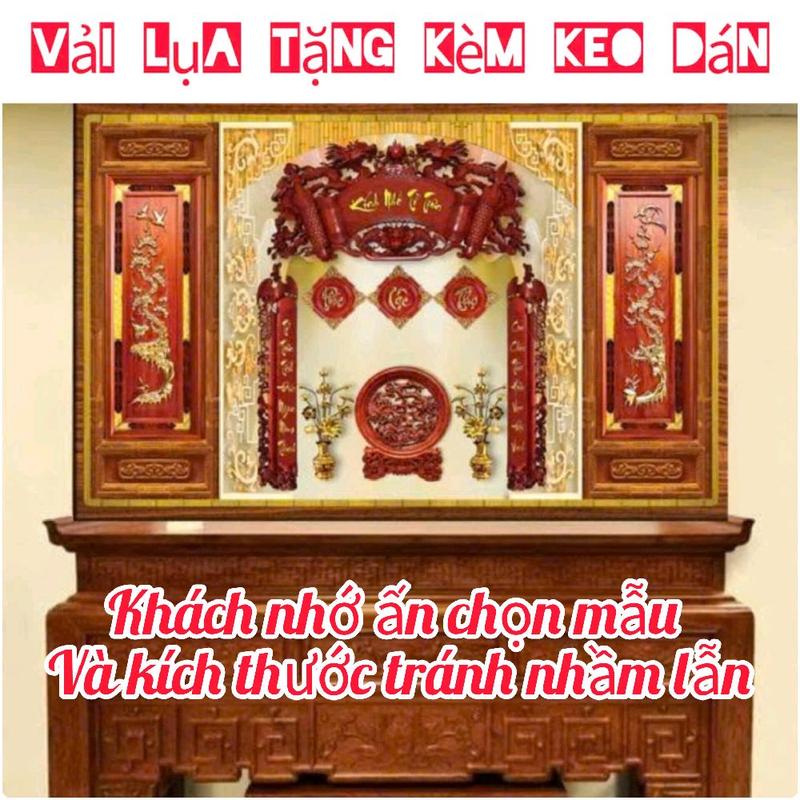  Tranh dán bàn thờ phòng thờ 3d Treo Tường Decor Phòng 