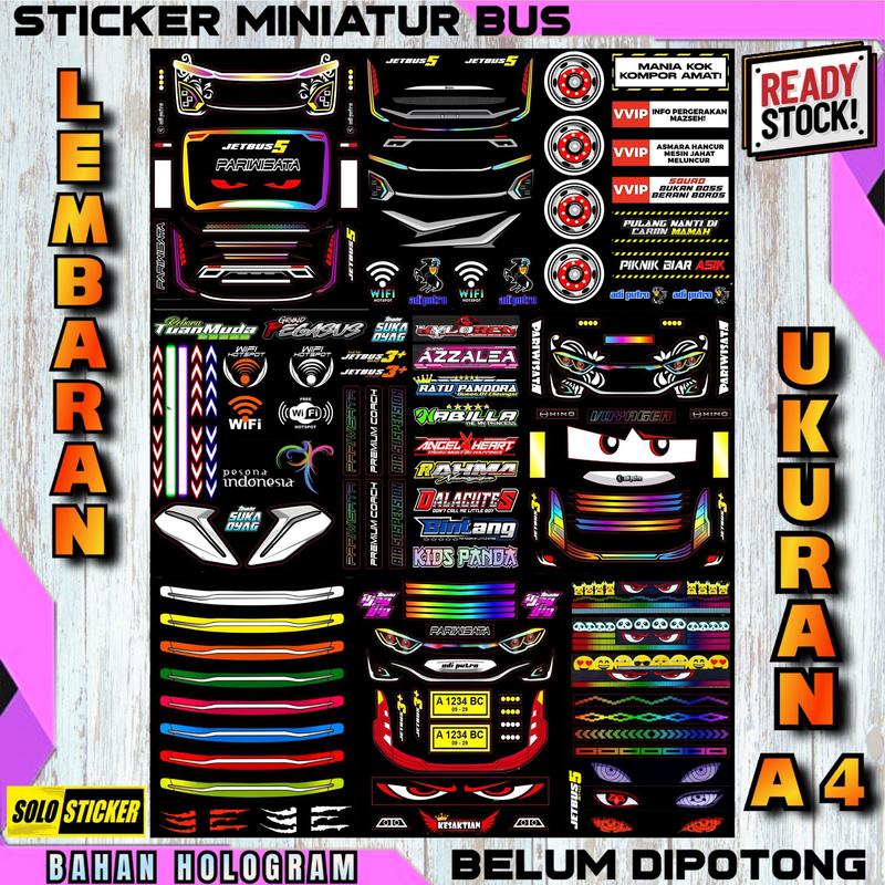 sticker miniatur bus hologram Stiker Paper Stationery - Shop | Tokopedia