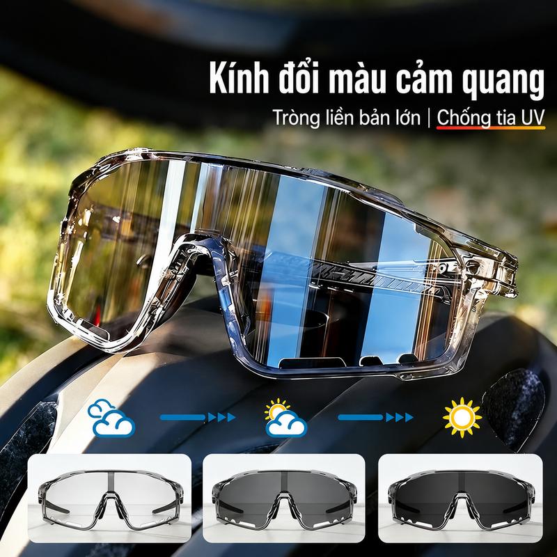 Mắt Kính Chống Bụi Chống gió Đổi màu 6011 bảo vệ mắt Ngày đêm Ngăn chặn tia UV Dành cho Nam Nữ
