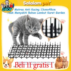 Pet Matras Pengusir Kucing（Beli 11 gratis 1, dapatkan 12 buah）Pet Matras Pengusir Kucing Duri Paku Penolak AnjingAnti Hewan Garden Prickle Anti Cat Mat bid prie