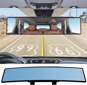 車内用バックミラー クリップ式 高画質 大視野 曇り止め 眩しさ防止 バックカメラ用アシストミラー 車用後方曲面ミラー