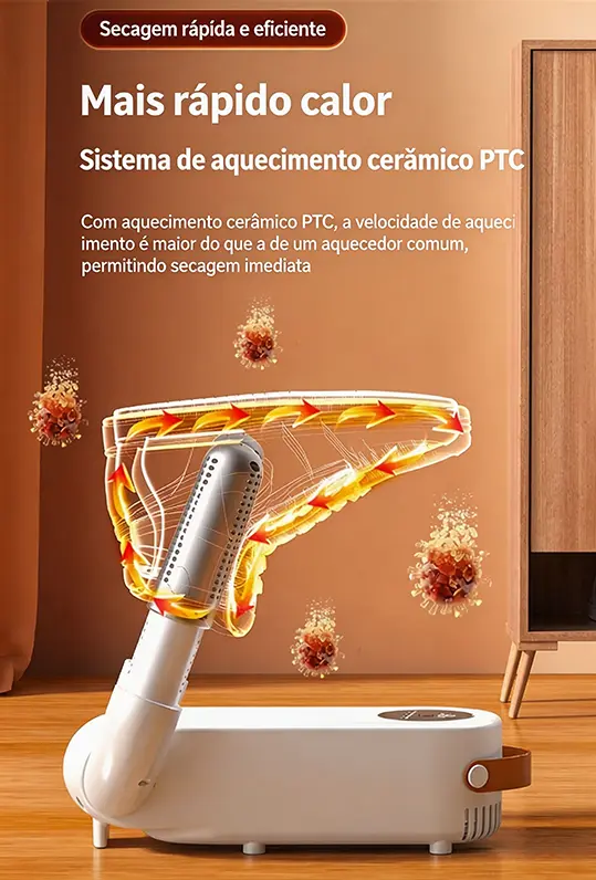 Secador de sapatos telescópico, secador de sapatos doméstico inteligente com tela sensível ao toque e temporizador, secador de sapatos dobrável, aquecedor de sapatos e secador de sapatos.220v