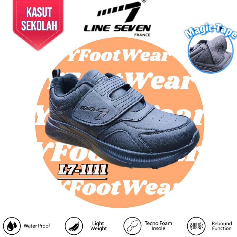 Line Seven L7-1111 (Full PVC) WaterProof Unisex Black School - TikTok ...