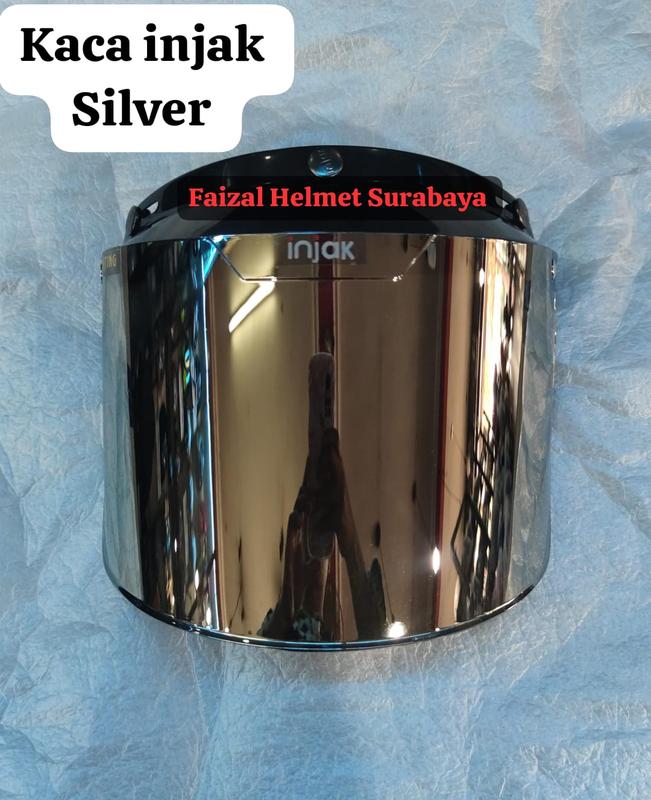 VISOR KACA INJAK FLAT SMOKE / CLEAR / RAINBOW / SILVER ORIGINAL KACA ...