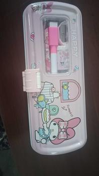Product Review of Pensil Case Kaleng Rantang 3 Susun Ada ISI / Kotak Pensil Sleting / Tempat Pensil Kaleng White Board Karakter Kuromi Lucu Stationery from v**a 0