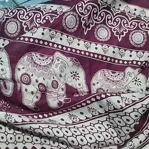 Celana Anak Kulot Tanggung Motif Gajah Thailand Panjang Bahan Rayon Premium Adem Nyaman Model Longgar Pinggang Karet Elastis - Fashion