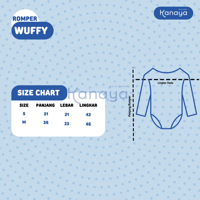 ROMPER WUFFY by MAYBEE BAJU BAYI NEWBORN BAHAN KAOS INCLUDE HEADBAND BY MYBEE (SNI) 0-12 BULAN 8