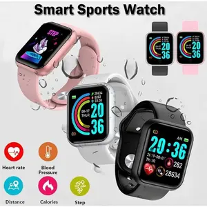 (BISA COD) Smartwatch Sport Bisa Custom Ganti Wallpaper Dan Menerima Notifikasi Sosmed / Smartwatch Remax Mini Y68 Jam Tangan Pintar Original