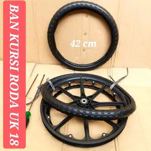 Ban mati kursi roda ukuran 20 diameter velg 42 cm