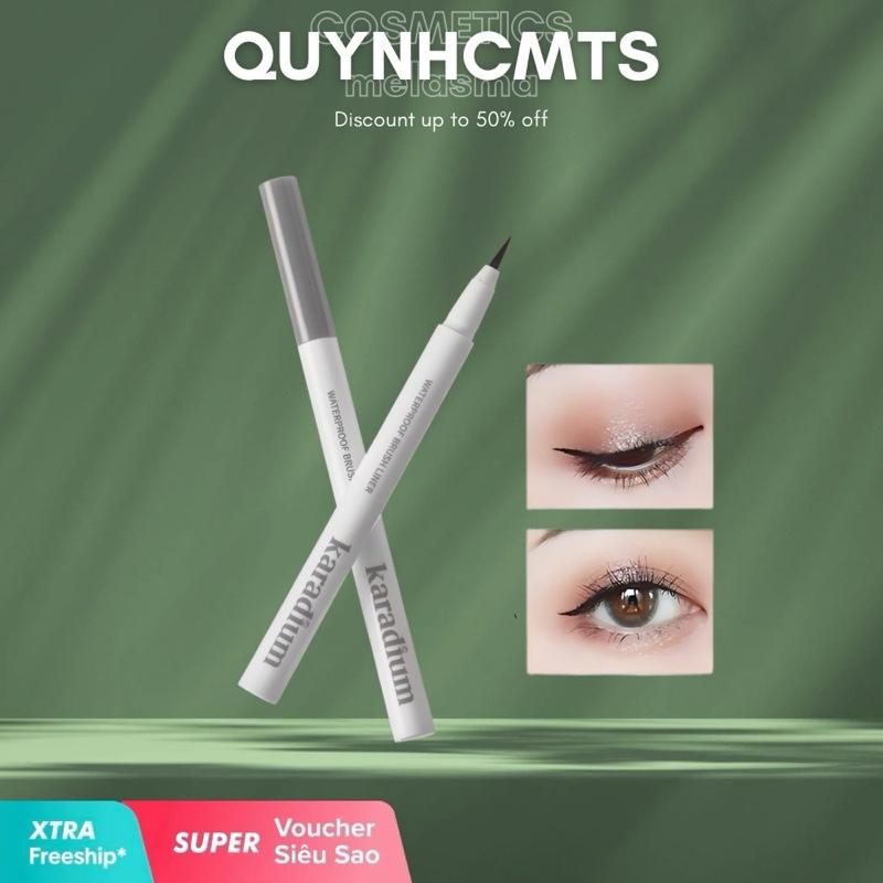   Mẫu Mới  Bút Dạ Kẻ Mắt Nước Hàn Quốc Karadium Waterproof Brush Liner Black 