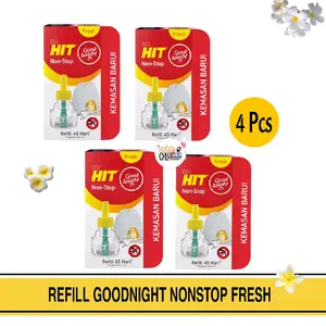 PROMO PAKET 4 Pcs REFILL HIT Elektrik ANTI NYAMUK Cair - Isi Ulang HIT Elektrik
