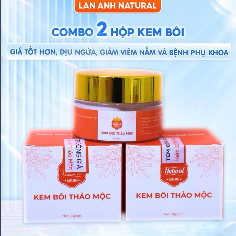 2 Hộp kem bôi thảo dược - Lan Anh Natural - Sp dịu nhẹ lành tính