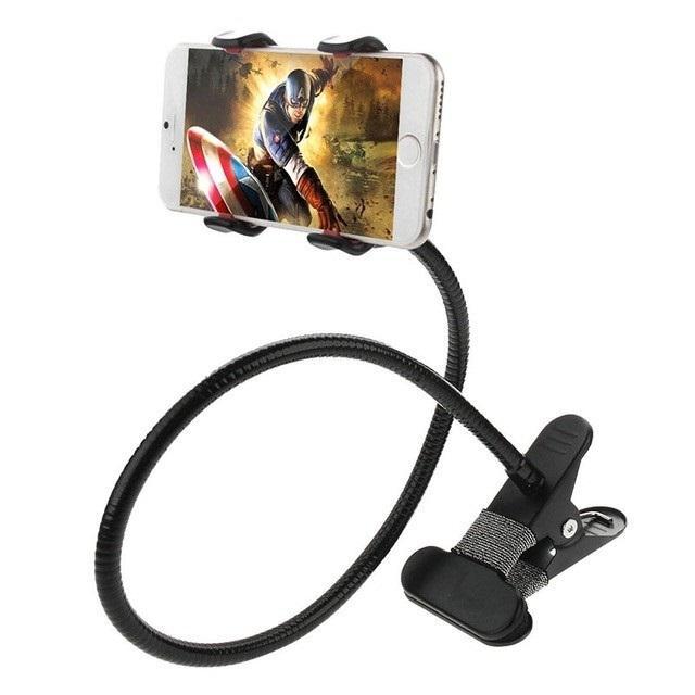 Kẹp điện thoại đuôi khỉ giá đỡ đầu giường, bàn dùng để livestream quay hình video chụp ảnh