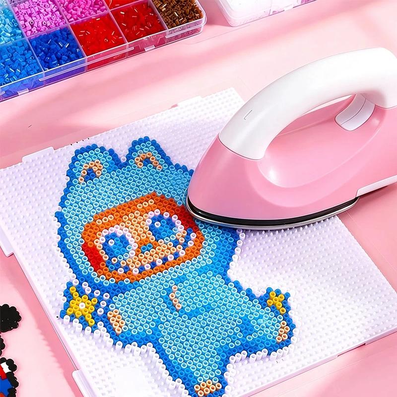 Bàn ủi mini Nhỏ gọn, cầm tay tiện thao tác, dài 12,8cm, dùng ủi hạt nhựa hàn nhiệt làm tranh pixel và móc khóa tại nhà cho người yêu DIY