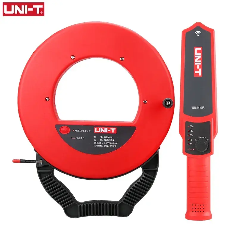 UNI-T UT661A UT661B Wall PVC Iron Pipe Blockage Detector Diagnostic-tool Scanner Pipeline Blocking Clogging Plumbers Instrument