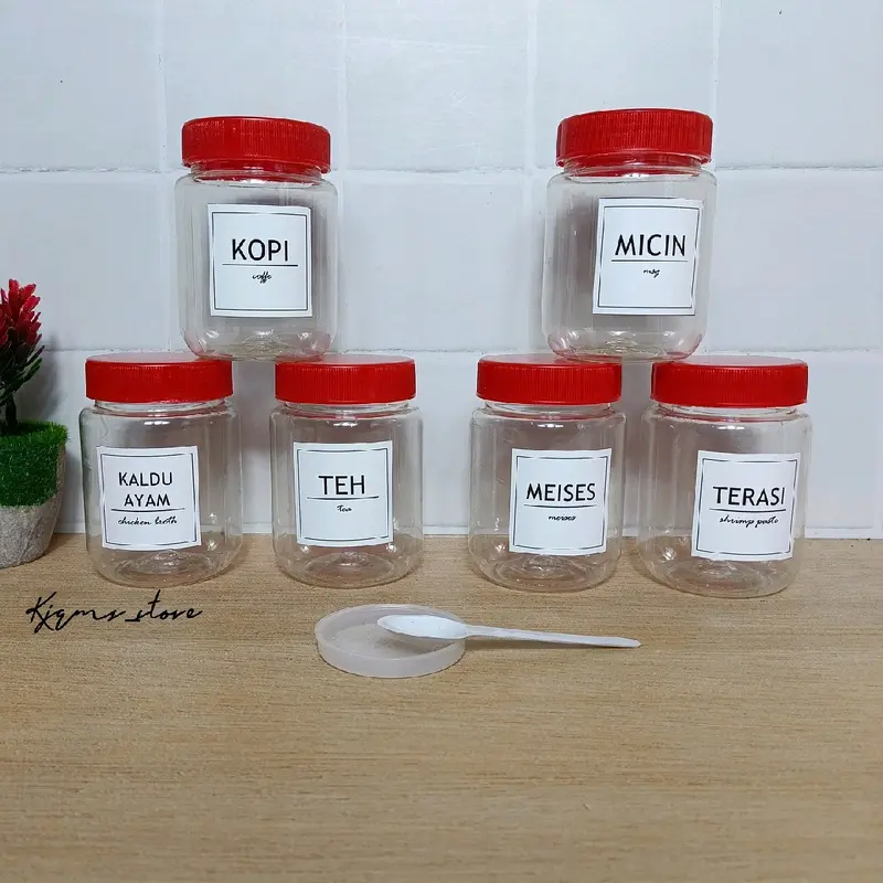 TOPLES BULAT 200 ML TUTUP MERAH FREE SENDOK DAN SETIKER DAN BUBBLE WRAP 0