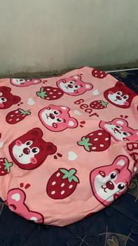 Product Review of COD sprei saja ANTI GESER DOUBLE KARET homemade tanpa sarung bantal guling motif karakter kartun anak lucu ukuran 120*200 from P**a n** a**🤪 0