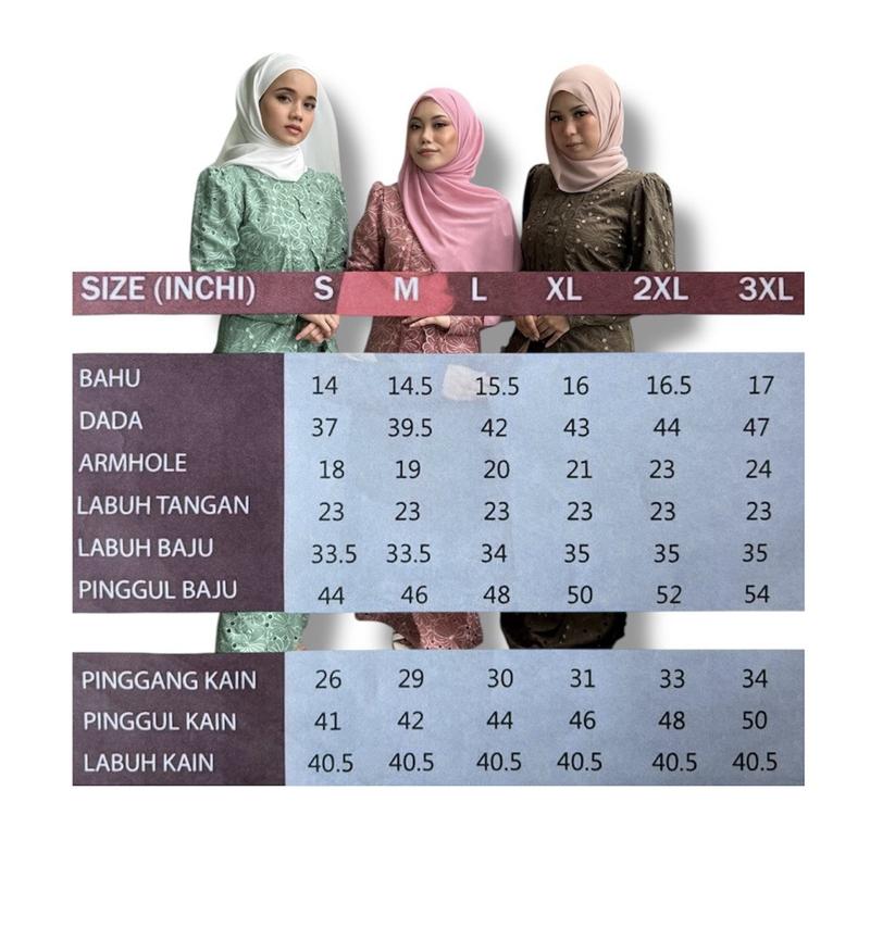 Product Introduction of KFASHIONLINE LACE COTTON MODERN KEBAYA 0