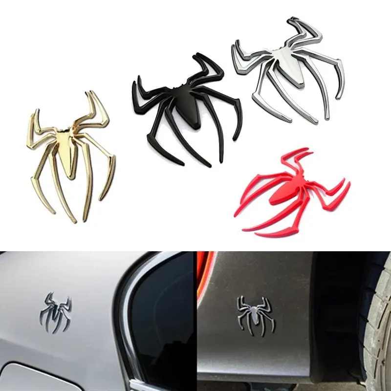1 x Metal Spider Spiderman Logo Motor Car Rear Emblem Sticker Badge