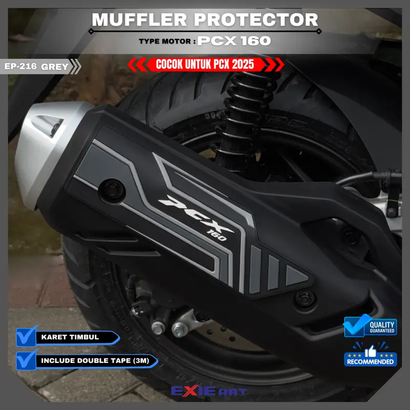 MUFFLER PROTECTOR MOTORCYCLE KNALPOTPCX 160 2025 RoadSync - AKSESORIS PCX 160 1